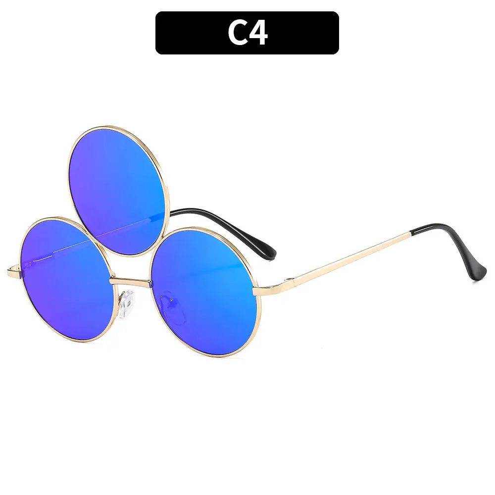 Punk Sunglasses Cross-Border 3-Circle One Piece - Image 4
