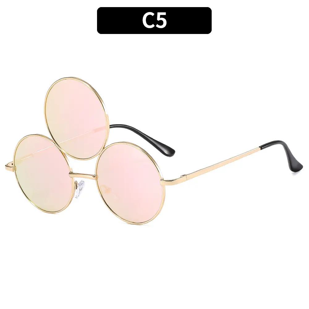 Punk Sunglasses Cross-Border 3-Circle One Piece - Image 5