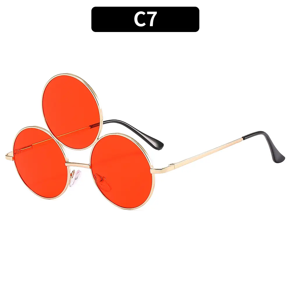 Punk Sunglasses Cross-Border 3-Circle One Piece - Image 7