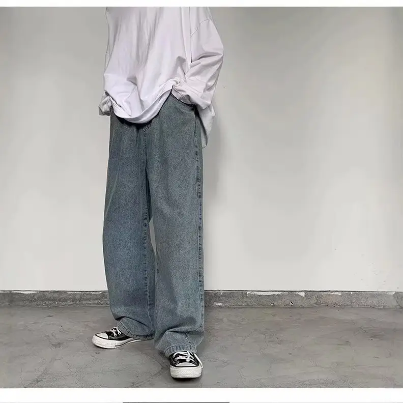 Fatty Japanese Style Loose Fit Jeans Men Large - Image 5