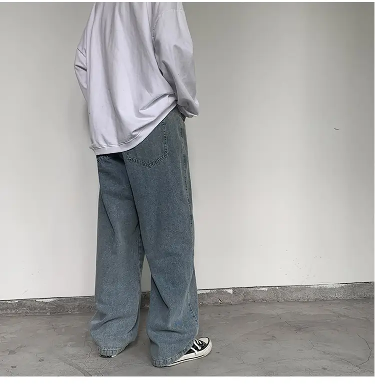 Fatty Japanese Style Loose Fit Jeans Men Large — feature 34