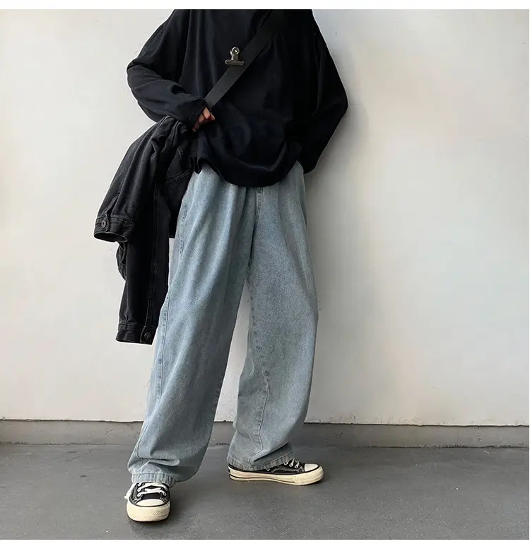 Fatty Japanese Style Loose Fit Jeans Men Large — feature 37