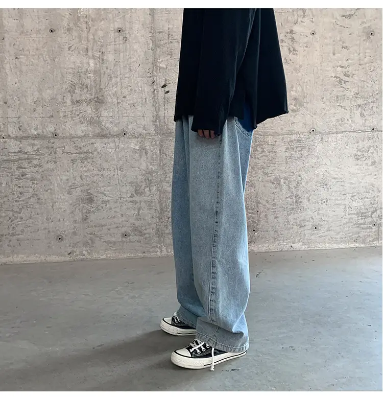 Fatty Japanese Style Loose Fit Jeans Men Large — feature 40