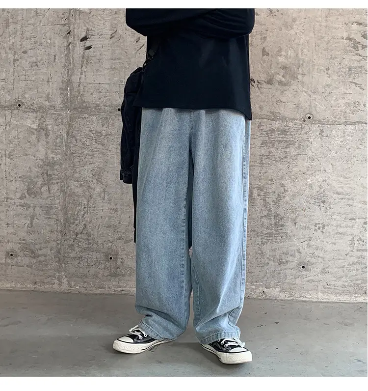 Fatty Japanese Style Loose Fit Jeans Men Large — feature 41
