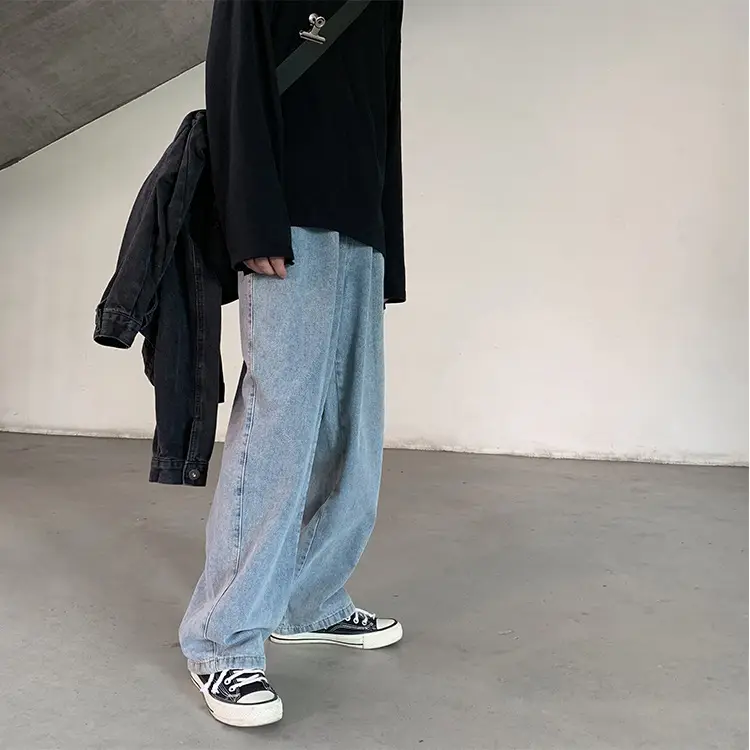 Fatty Japanese Style Loose Fit Jeans Men Large — feature 42