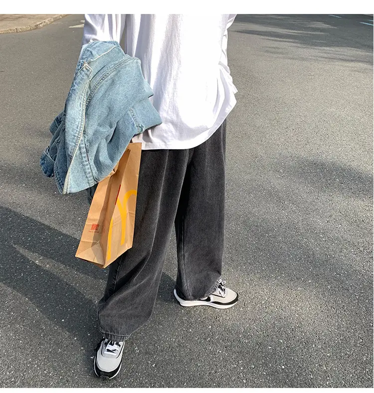 Fatty Japanese Style Loose Fit Jeans Men Large — feature 43