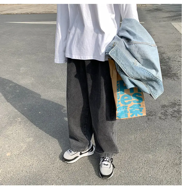 Fatty Japanese Style Loose Fit Jeans Men Large — feature 46
