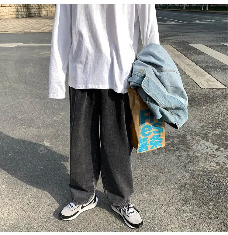 Fatty Japanese Style Loose Fit Jeans Men Large — feature 47