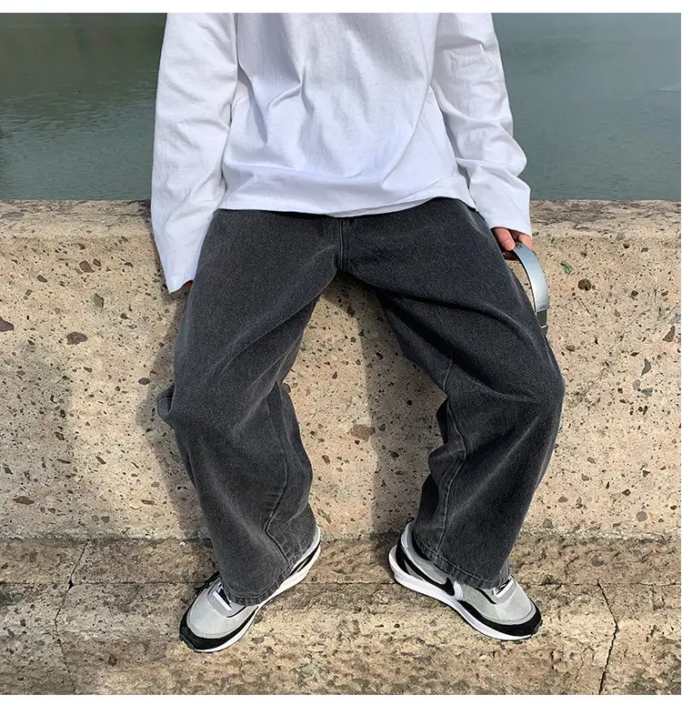 Fatty Japanese Style Loose Fit Jeans Men Large — feature 49