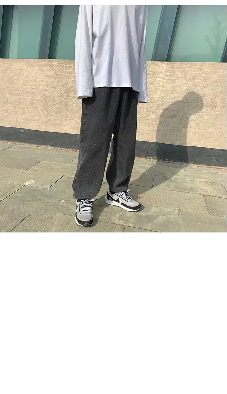 Fatty Japanese Style Loose Fit Jeans Men Large — feature 50