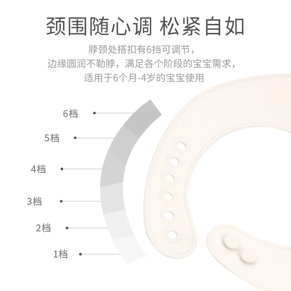 New Baby Cartoon Silicone Bib Oil-Proof