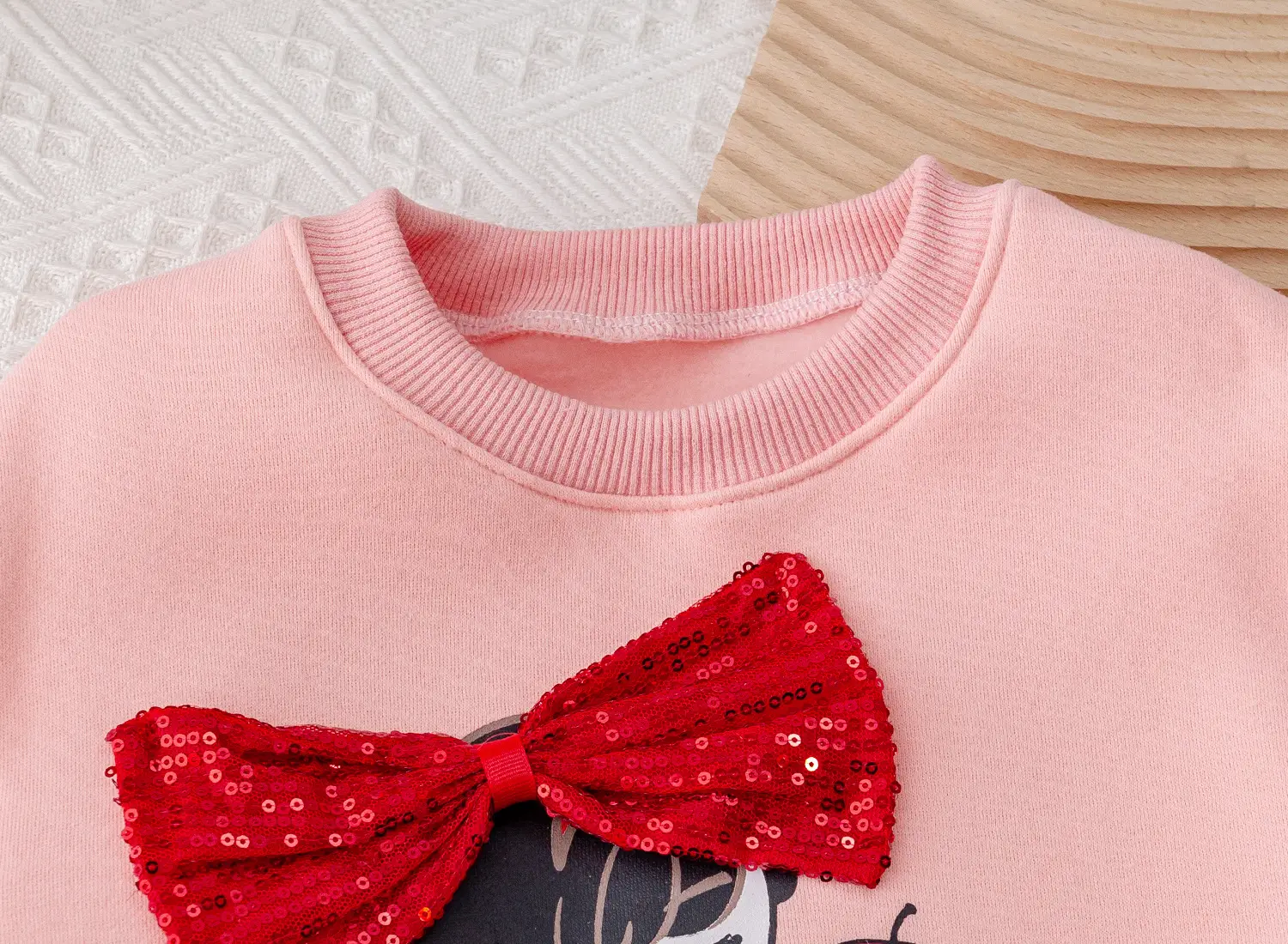 Girls Pink Sweatshirt 2025 Autumn Winter Casual Loose â feature 11