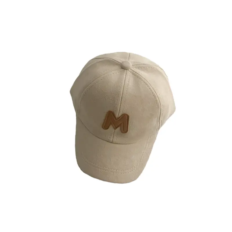 2022 Korean Kids Cap Tan Baby Letter Suede Warm - Image 12