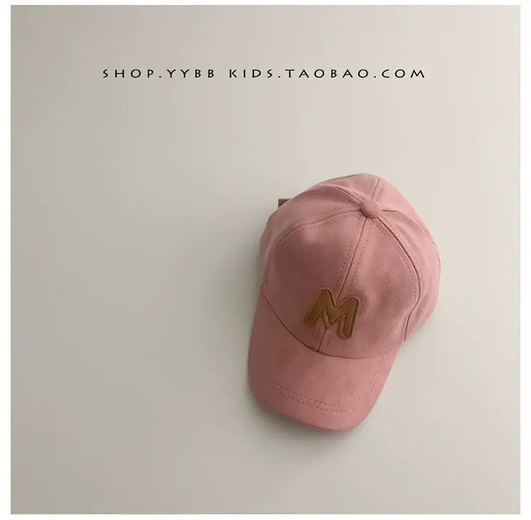 2022 Korean Kids Cap Tan Baby Letter Suede Warm — feature 15