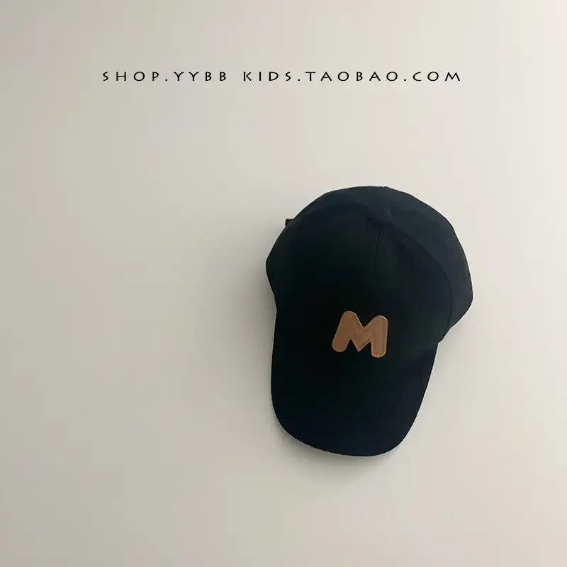 2022 Korean Kids Cap Tan Baby Letter Suede Warm - Image 3
