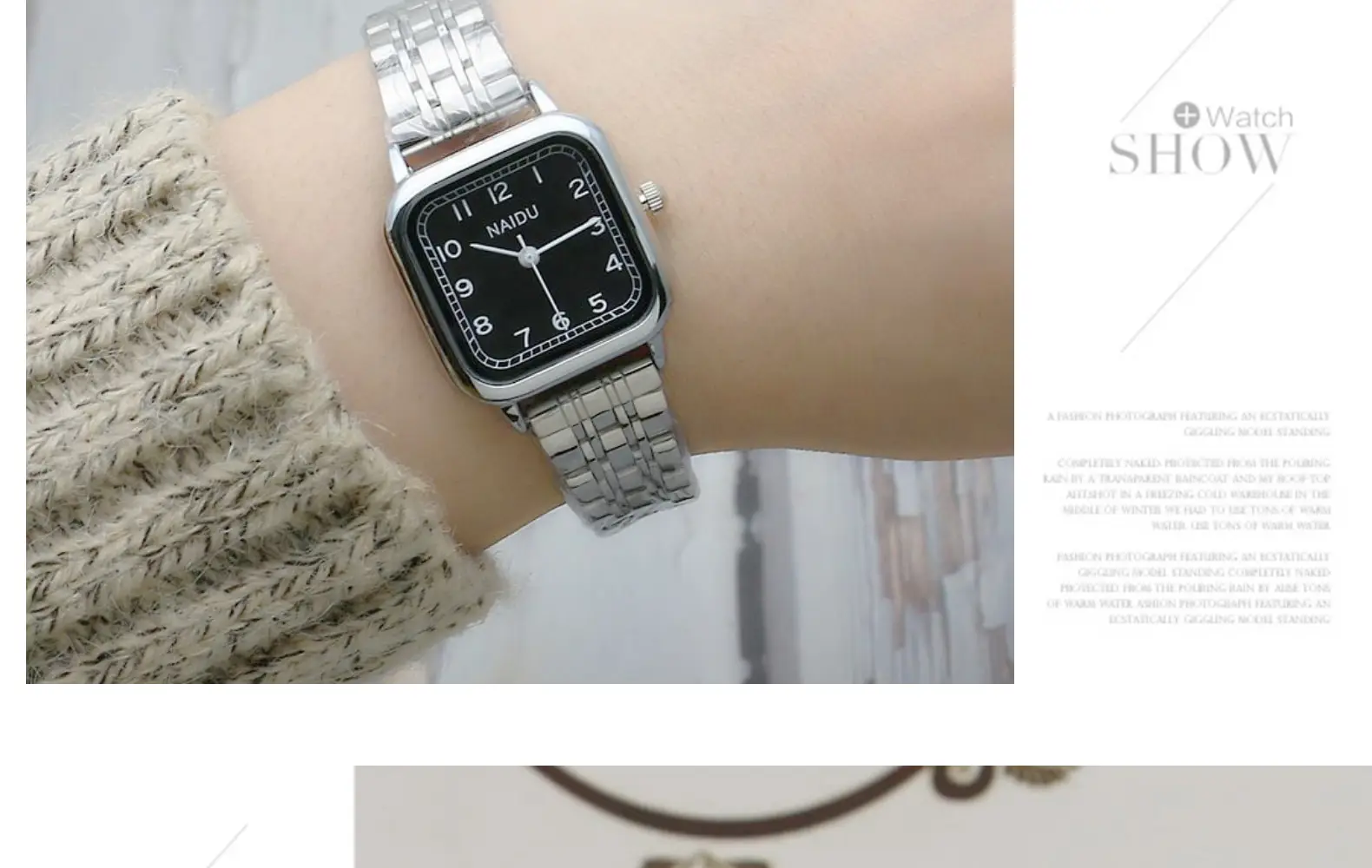 Literary Student Square Steel Band Quartz Watch Stainless Steel Band Fashionable Girls Watch Forest Square Watch Ladies Watch — feature 14