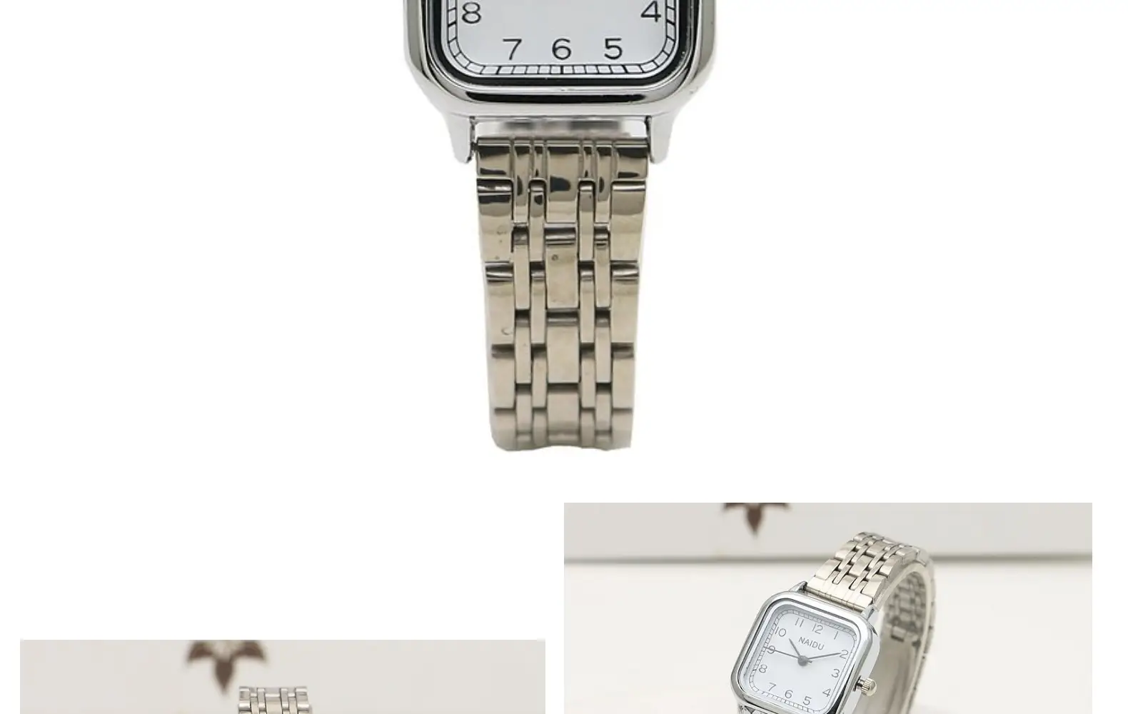 Literary Student Square Steel Band Quartz Watch Stainless Steel Band Fashionable Girls Watch Forest Square Watch Ladies Watch — feature 7
