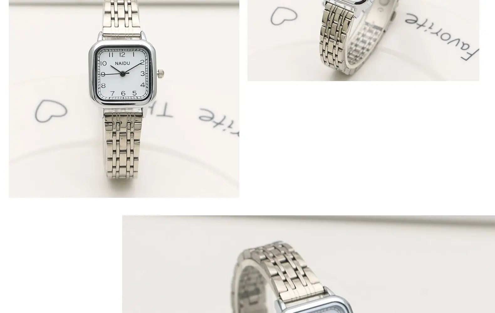 Literary Student Square Steel Band Quartz Watch Stainless Steel Band Fashionable Girls Watch Forest Square Watch Ladies Watch — feature 8