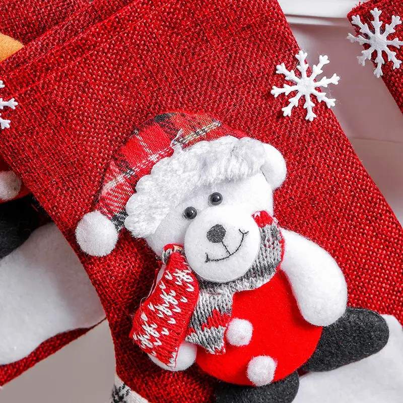 Yihong Christmas Candy Bags Large Santa Snowman Decorations - Image 8