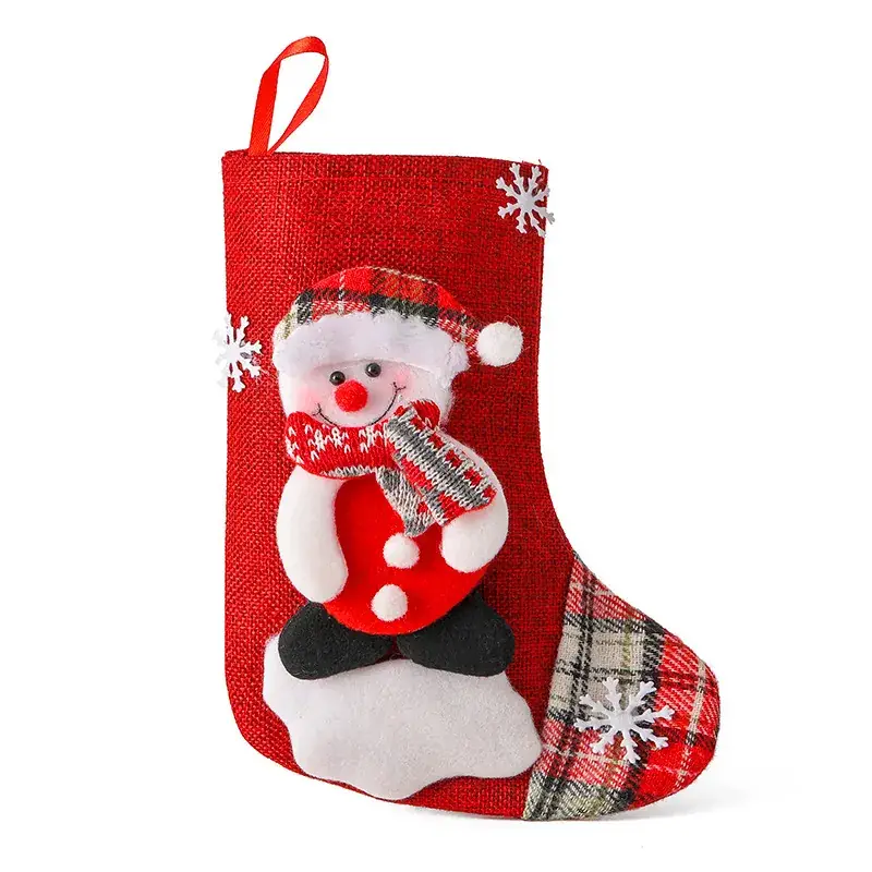 Yihong Christmas Candy Bags Large Santa Snowman Decorations - Image 2