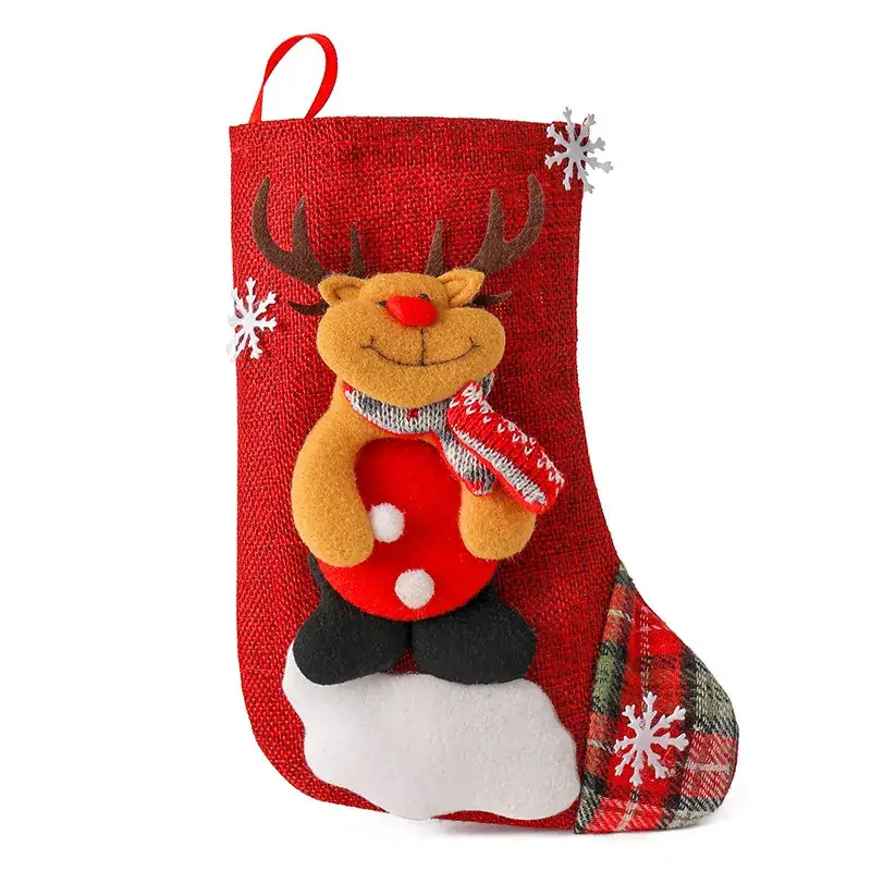 Yihong Christmas Candy Bags Large Santa Snowman Decorations - Image 3