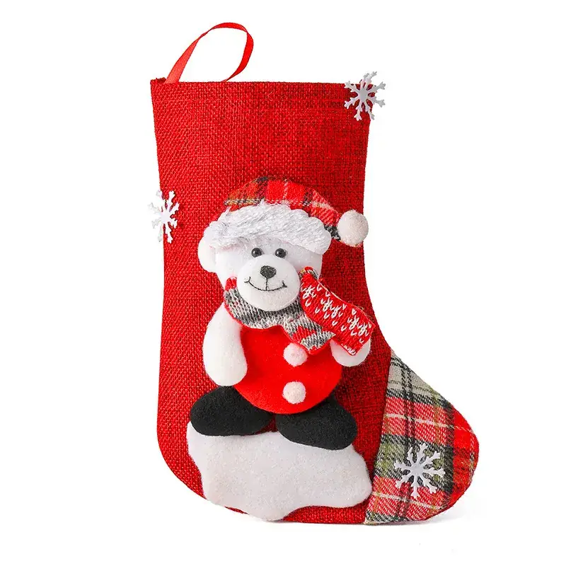 Yihong Christmas Candy Bags Large Santa Snowman Decorations - Image 4
