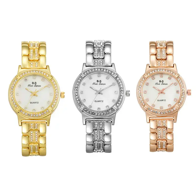 Women's White Diamond Steel Band Watch with Elegant Dial - Image 5