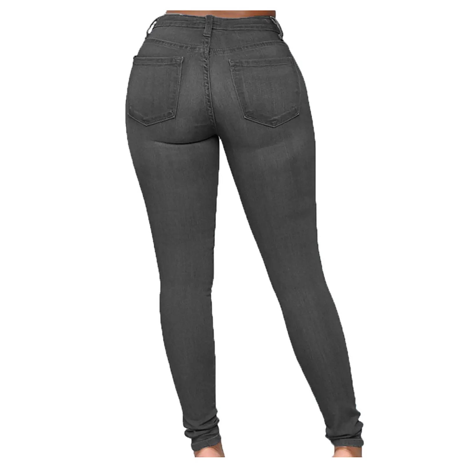 Women Slim Fit Light Blue Denim Pants — feature 11