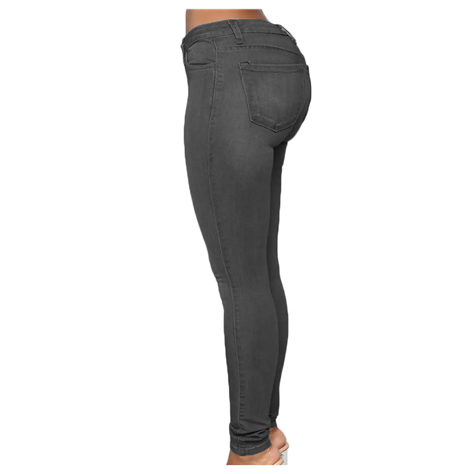 Women Slim Fit Light Blue Denim Pants — feature 12