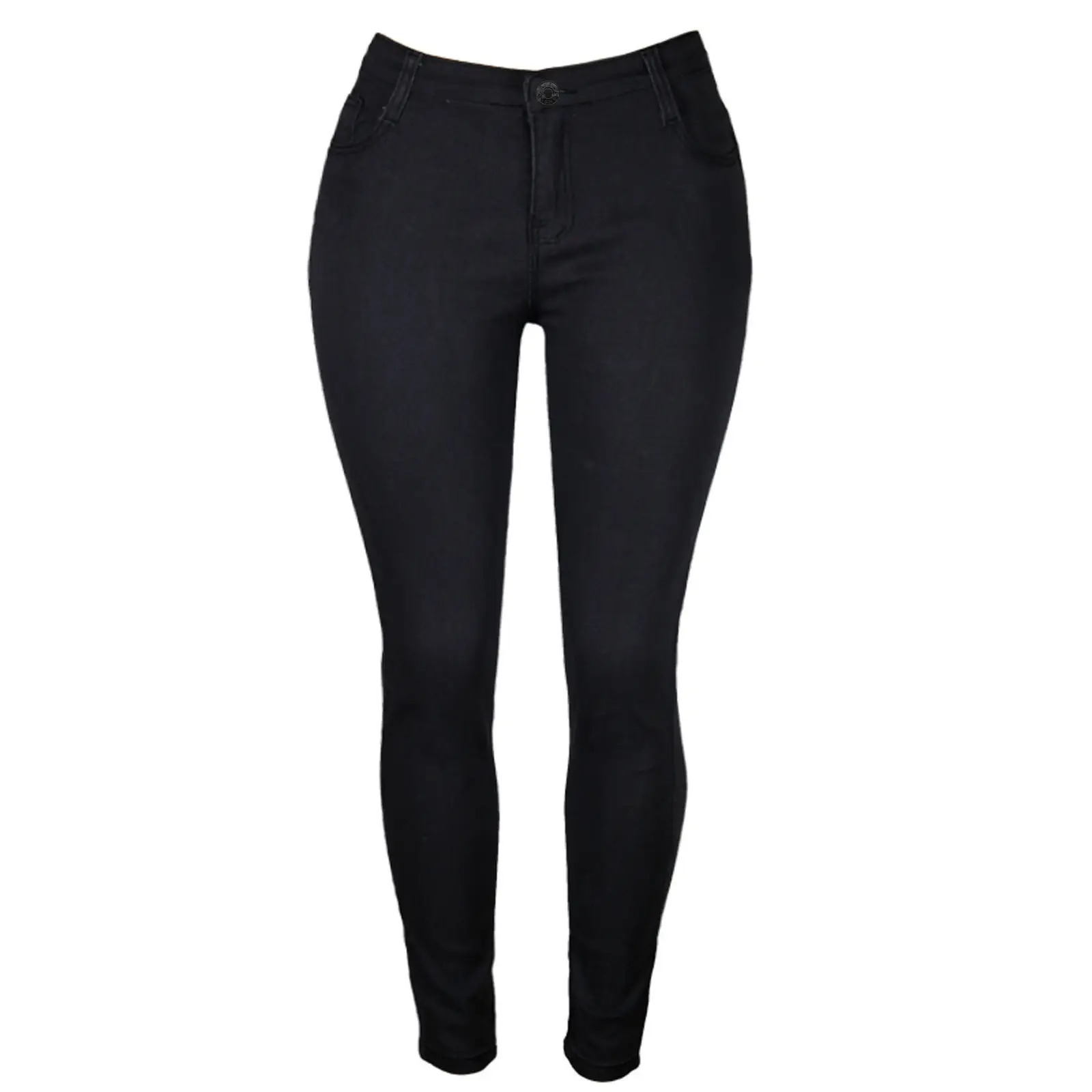 Women Slim Fit Light Blue Denim Pants — feature 29
