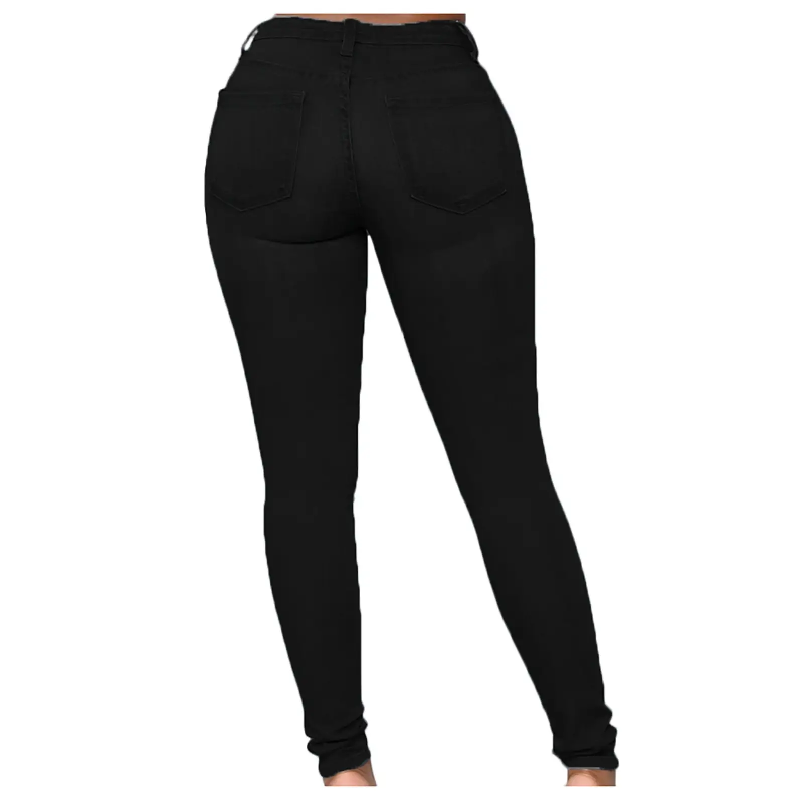 Women Slim Fit Light Blue Denim Pants — feature 31