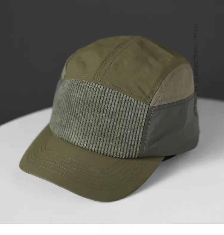 Vintage Orange Corduroy Cap for Men — feature 2