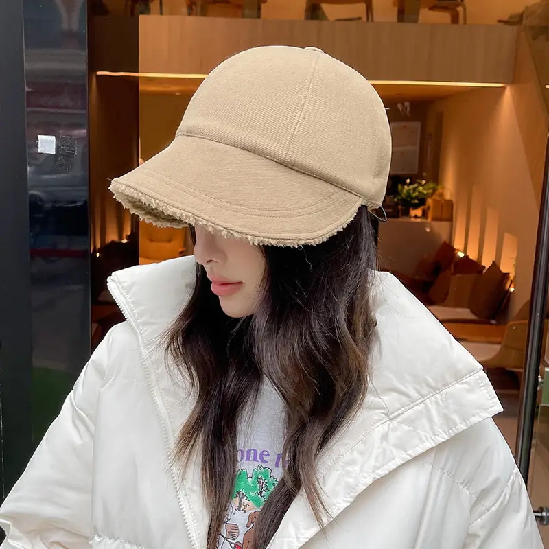 Women Winter Fleece Fisherman Hat Peaked Cap Warm 2022 - Image 10