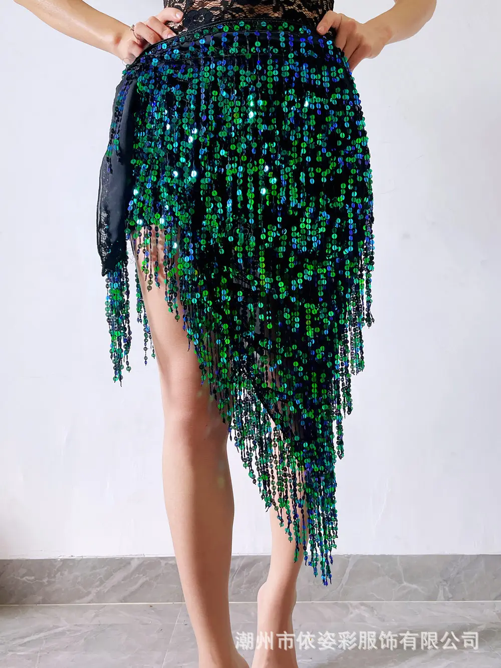 2023 Belly Dance Dress with Sequin Tassels & Waist Chain — feature 10