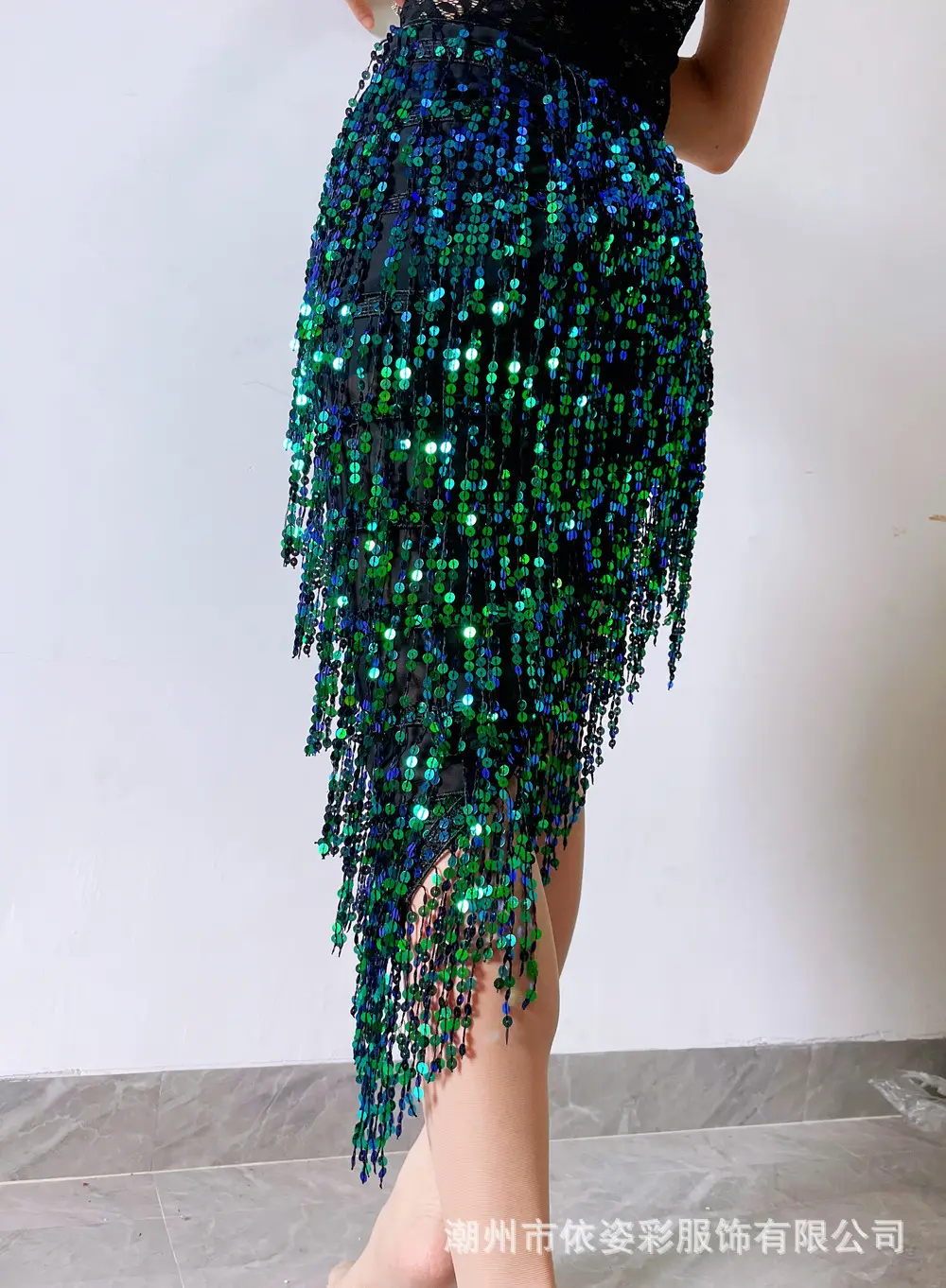 2023 Belly Dance Dress with Sequin Tassels & Waist Chain — feature 13