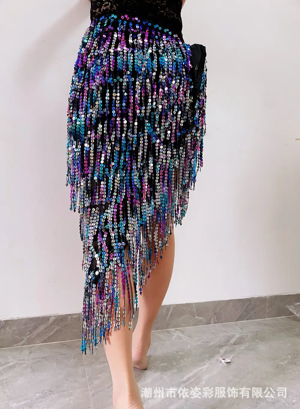2023 Belly Dance Dress with Sequin Tassels & Waist Chain — feature 7