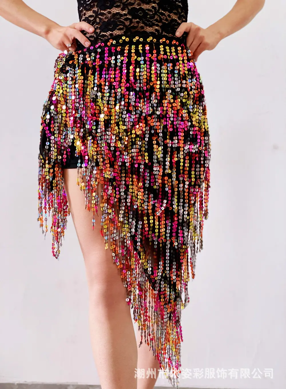 2023 Belly Dance Dress with Sequin Tassels & Waist Chain — feature 8