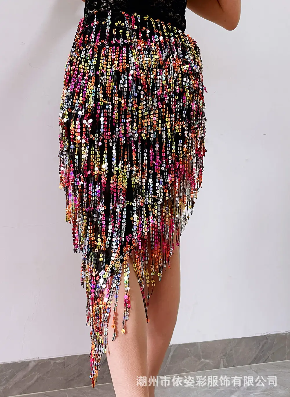2023 Belly Dance Dress with Sequin Tassels & Waist Chain — feature 9