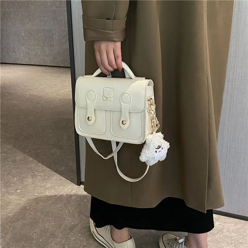 Retro Cambridge Mini Shoulder Bag Brown PU New Autumn Winter - Image 10
