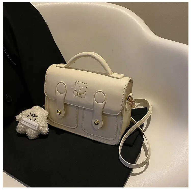 Retro Cambridge Mini Shoulder Bag Brown PU New Autumn Winter - Image 6