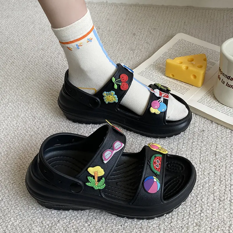 Cross-Border Summer New Sandals for Women, Thick-Soled Korean Style, Height-Increasing, Fashionable, Casual, Versatile for Outdoor Wear, Beach, European and American Style - Image 22