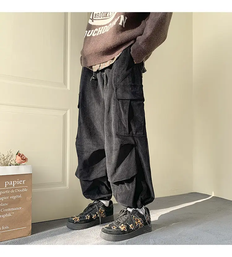 Men's Fleece Lined Overalls Large Winter Autumn Pants — feature 13