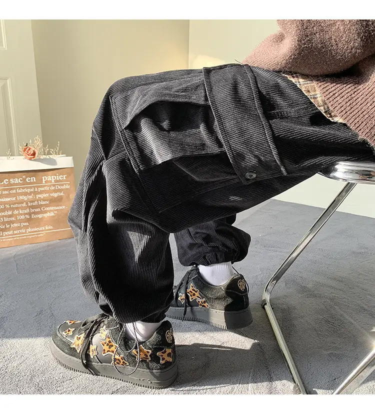 Men's Fleece Lined Overalls Large Winter Autumn Pants — feature 16