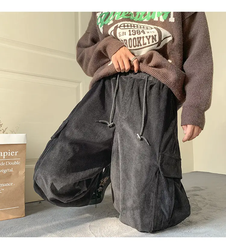 Men's Fleece Lined Overalls Large Winter Autumn Pants — feature 17