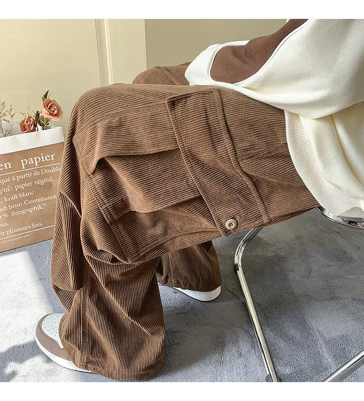 Men's Fleece Lined Overalls Large Winter Autumn Pants — feature 5