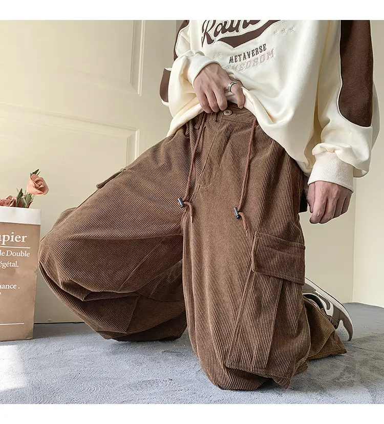 Men's Fleece Lined Overalls Large Winter Autumn Pants — feature 6