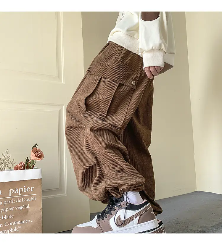 Men's Fleece Lined Overalls Large Winter Autumn Pants — feature 7