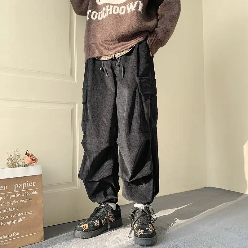 Men's Fleece Lined Overalls Large Winter Autumn Pants - Image 2
