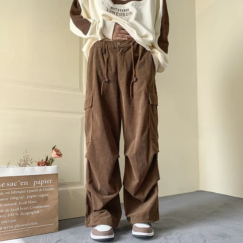 Men's Fleece Lined Overalls Large Winter Autumn Pants - Image 3