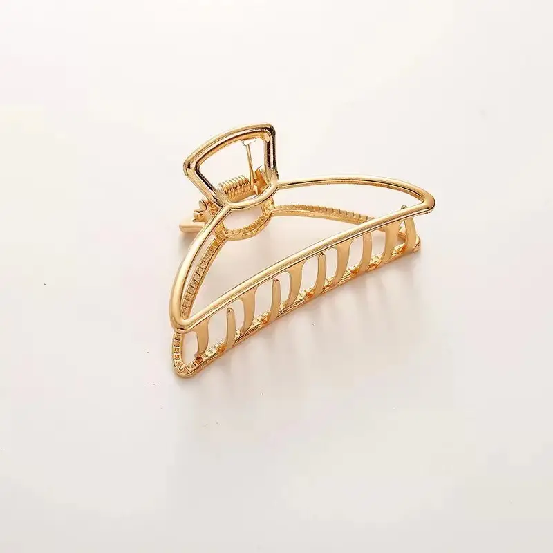 Women's Large Shark Clip Hair Clip Brown - Image 102